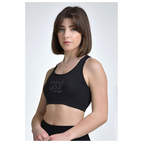 Target Γυναικείο μπουστάκι Scuba & Sheer Fabric Sports Bra "Mind"